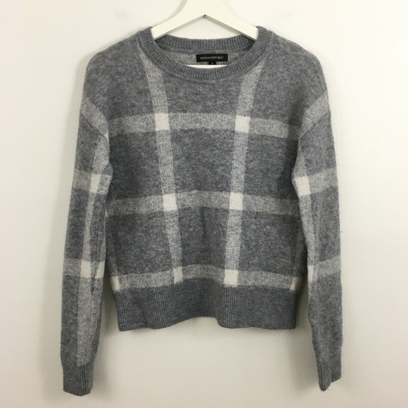 Banana Republic Sweaters - Banana Republic Women’s Wool Blend Plaid Sweater Size S